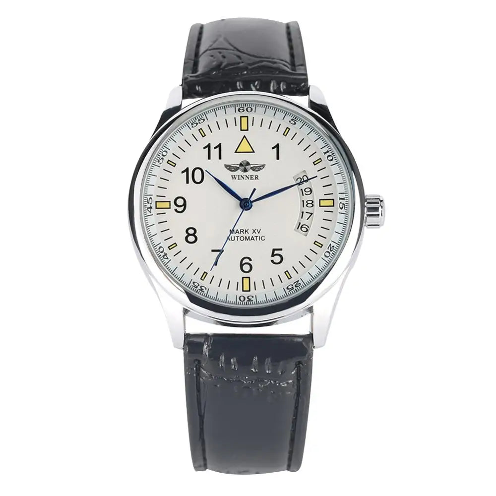 Men's Mechanical Watches Luxury Stainless Steel Case Business Watch Retro Steampunk Style Wristwatch