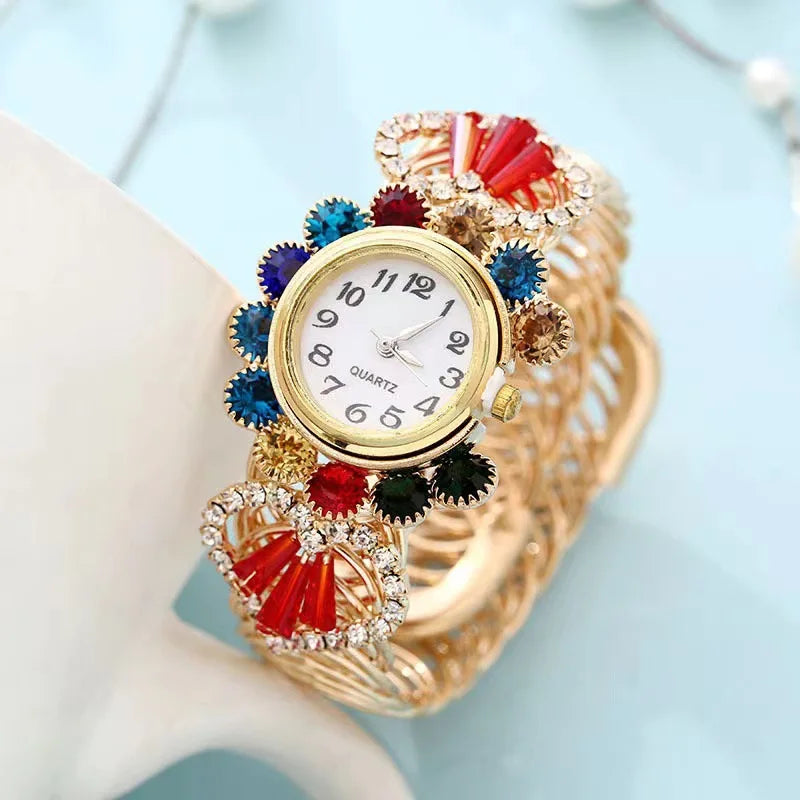 New Fashion Top Watches For Woman Big Vintage Casual Quartz Watch Ladies Stainless Steel Bracelet Watches For Gifts Reloj Mujer