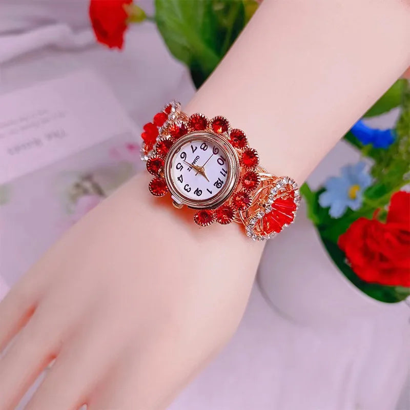 New Fashion Top Watches For Woman Big Vintage Casual Quartz Watch Ladies Stainless Steel Bracelet Watches For Gifts Reloj Mujer